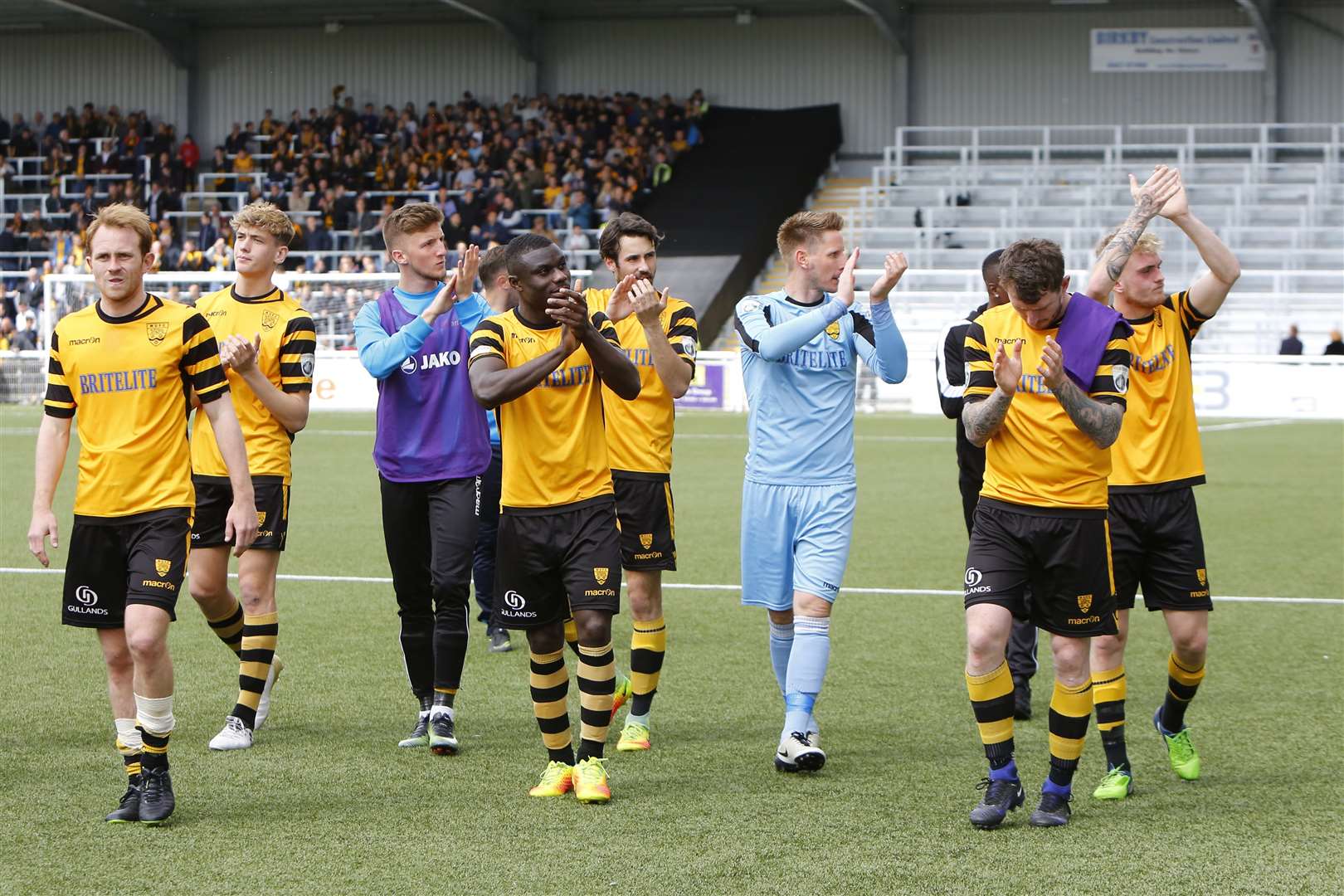 Maidstone players show their appreciation Picture: Andy Jones