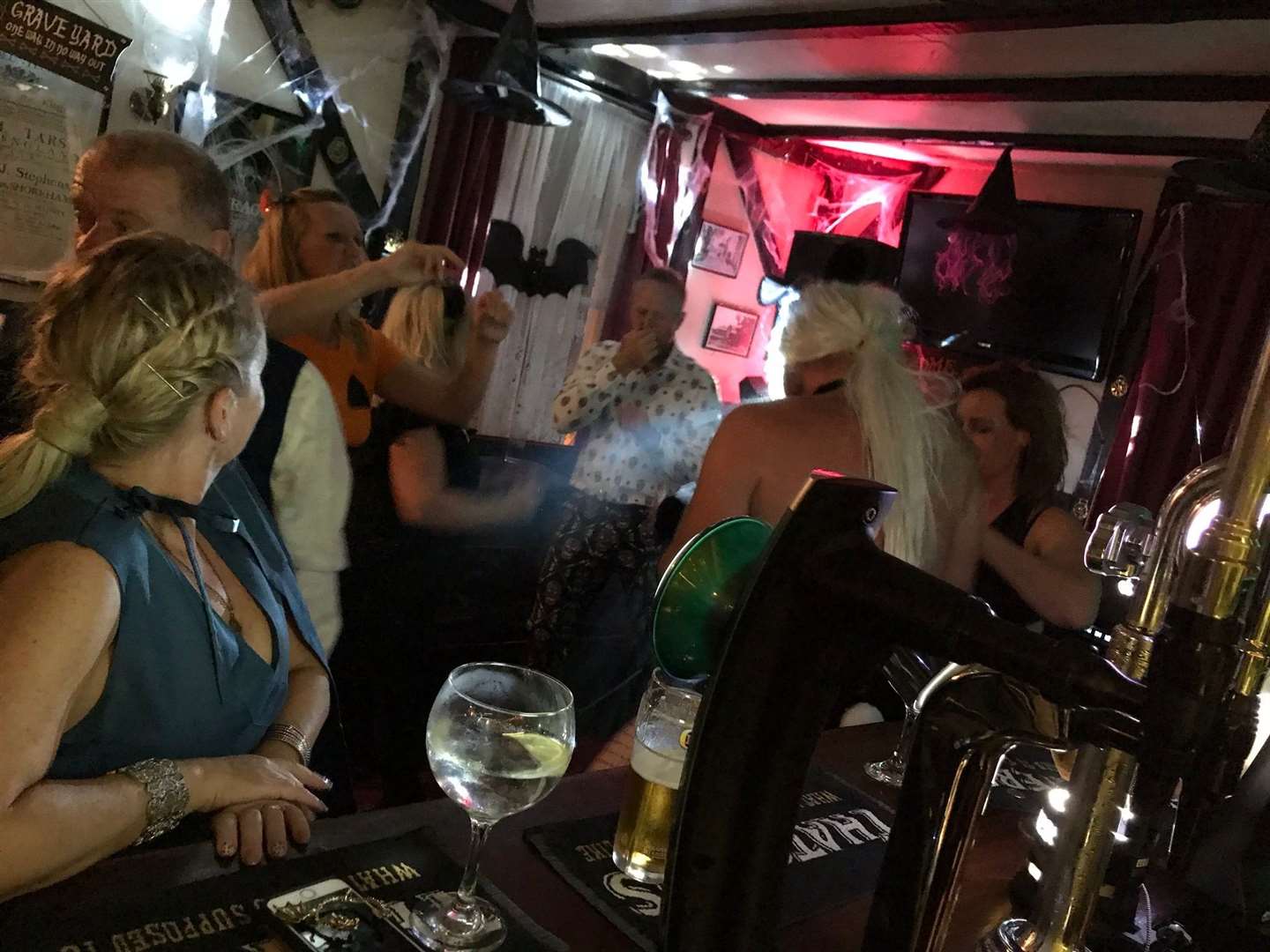 The pub held a Halloween party for the villagers. Picture: Annmarie Hoare