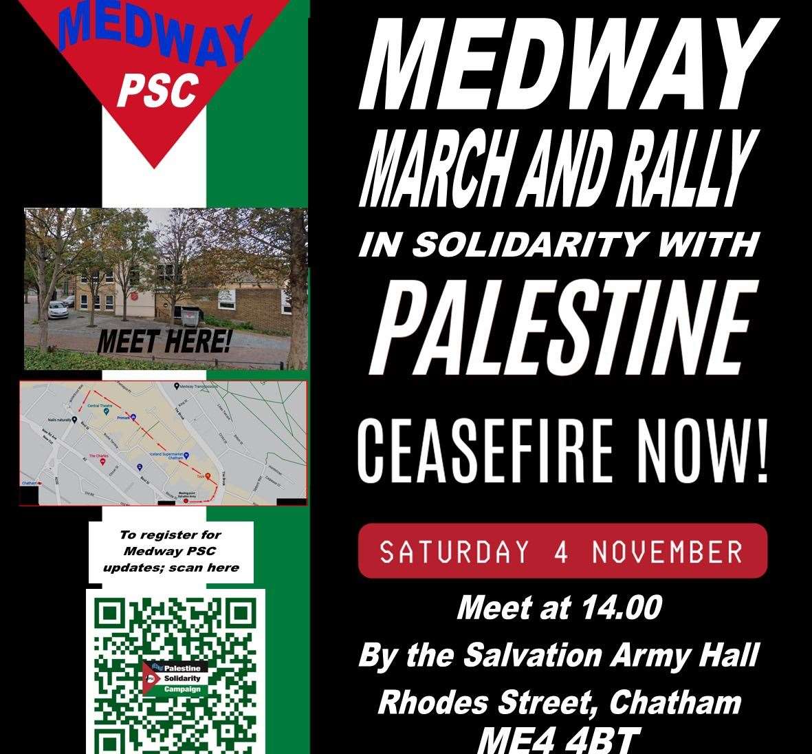 Medway Palestine Solidarity Campaign poster