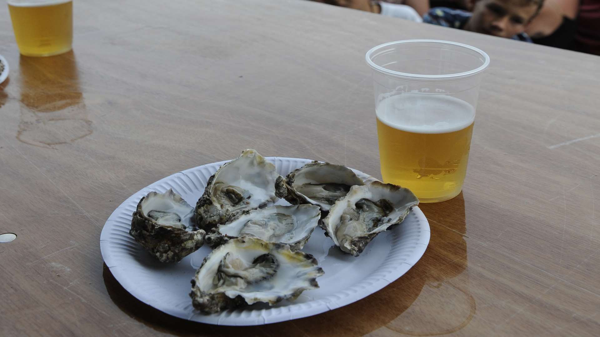 The oyster eating challenge at Whitstable