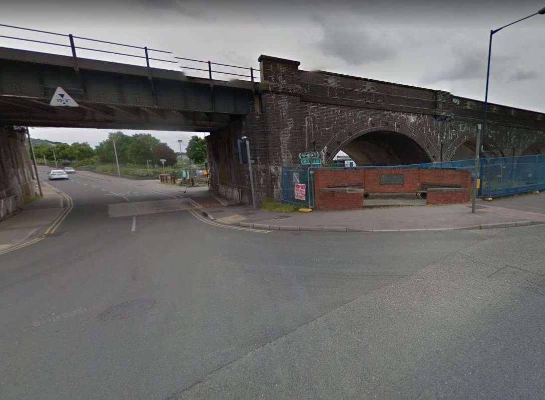 The man was found in Canal Road in Strood. Picture: Google Street View