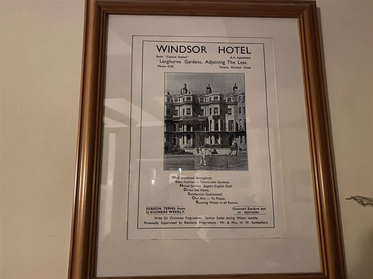 Celebrating the glory days of the past, this poster is the best thing about The Windsor Hotel
