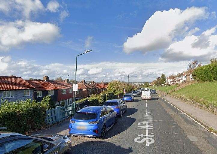 The burglary was reported to have happened at a house in St Williams Way, Rochester. Picture: Google