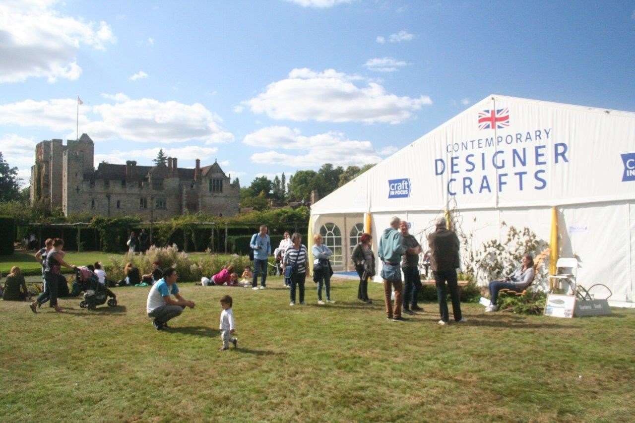 Spend a day exploring the castle grounds and getting lost in the craft fair. Picture: Hever Castles and Gardens