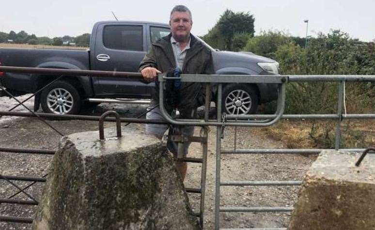Mark Greenfield took extreme measures to secure his land against travellers