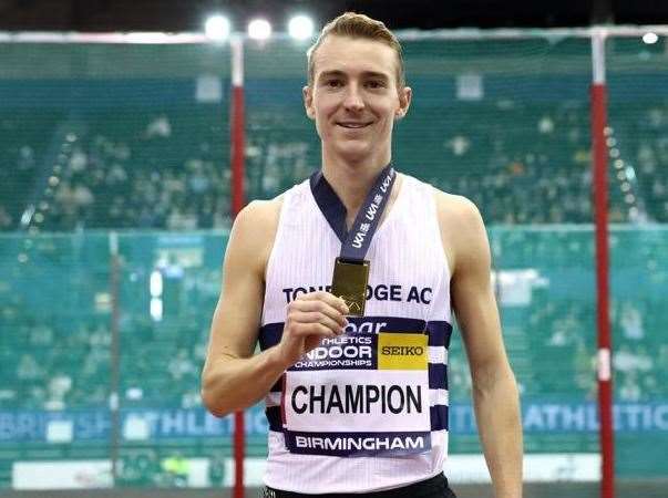 James West with his medal in Birmingham. Picture: Julie Fuster