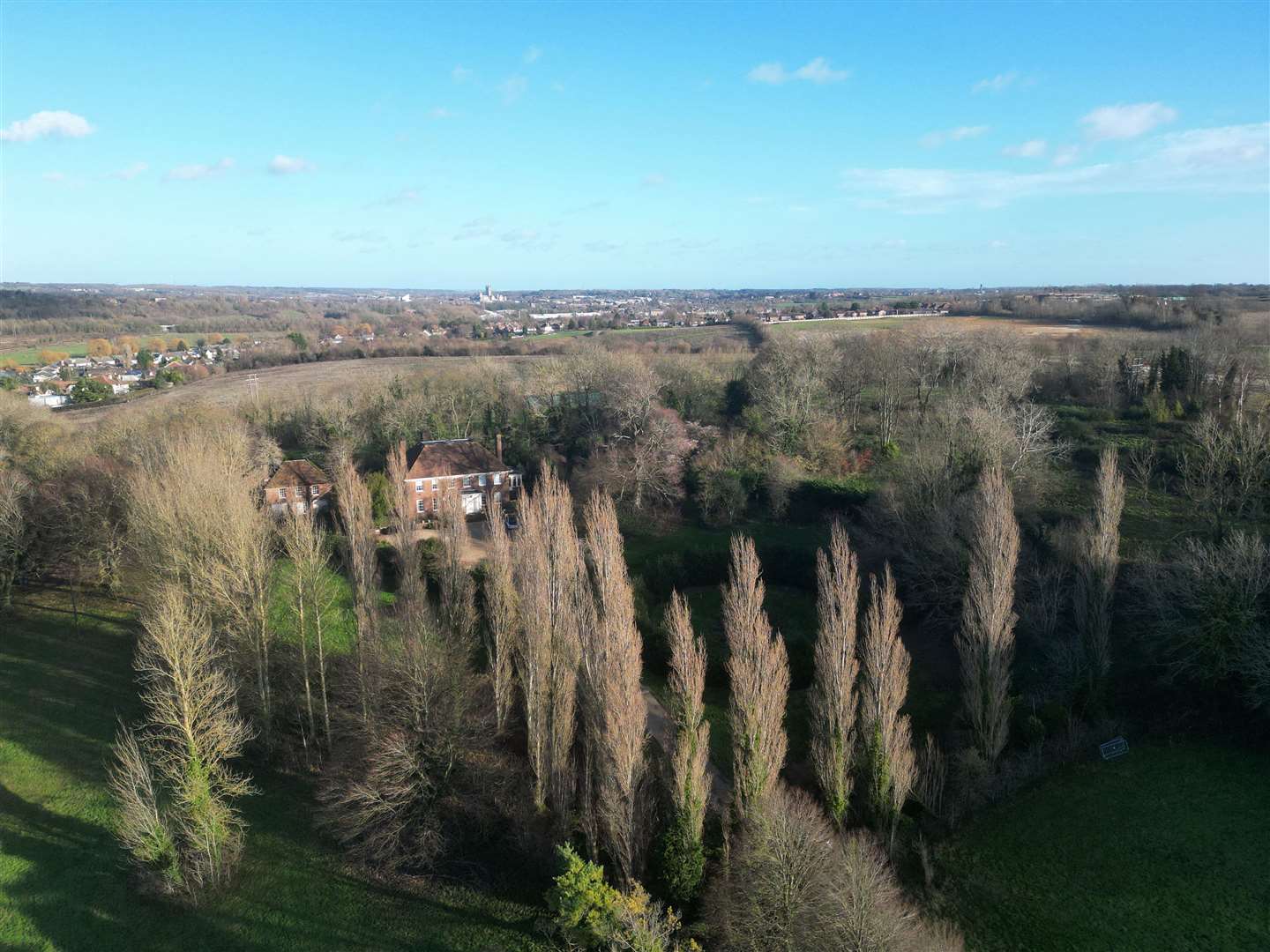 Most of the properties earmarked for the Milton Manor House site in Thanington, Canterbury, will be positioned either side of the current driveway. Picture: Barry Goodwin