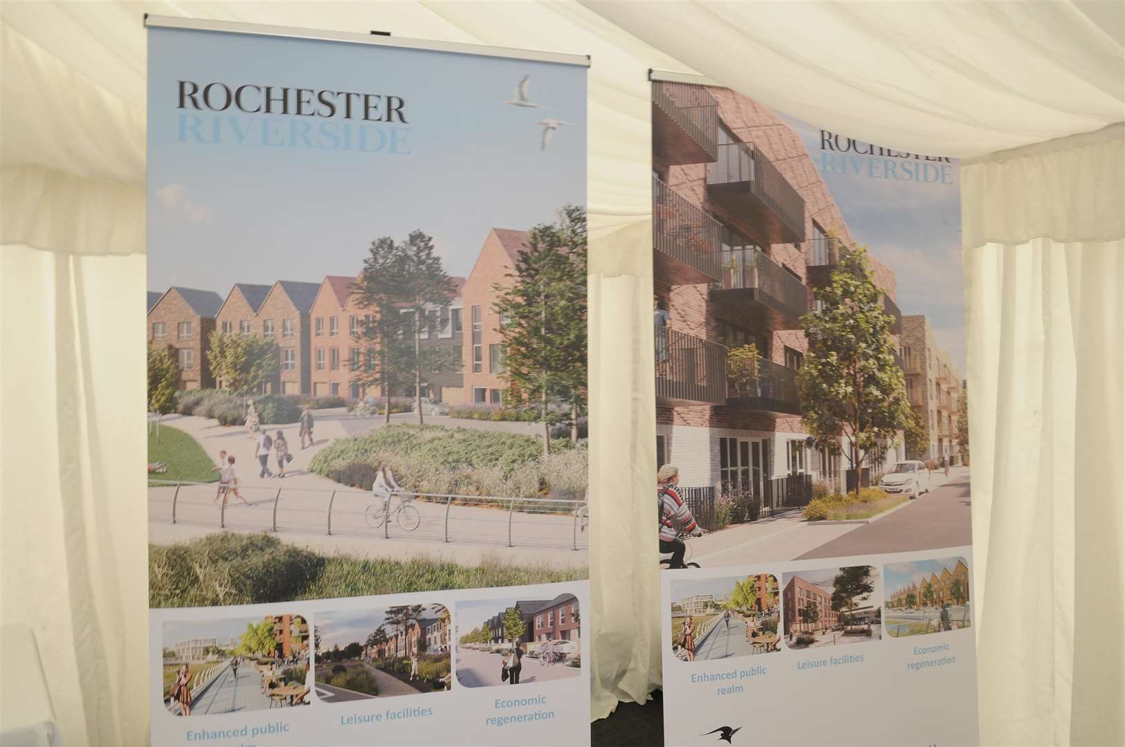 Groundbreaking ceremony Rochester Riverside ..Picture: Gary Browne. (4287072)