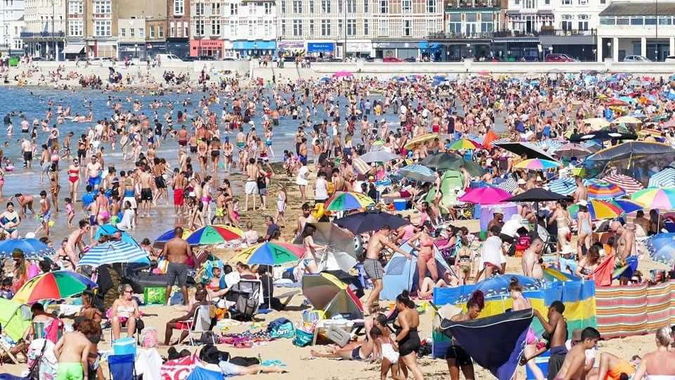 A major incident was declared in Bournemouth as people filled the beaches. Here in Kent, 62,000 basked in the sunshine in Thanet. Picture: Frank Leppard Photography