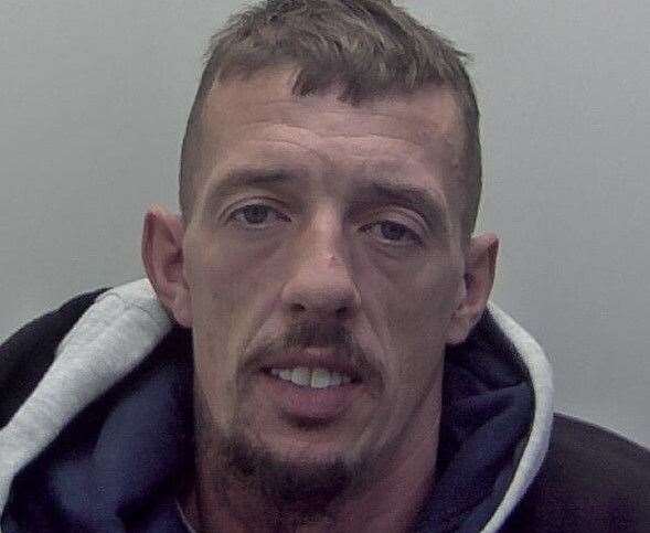 Craig Wharton was found with a huge cannabis haul in his shed in Kingsnorth. Pic: Kent Police