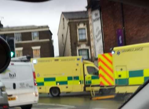 Ambulances at the scene. Picture: @decksteria