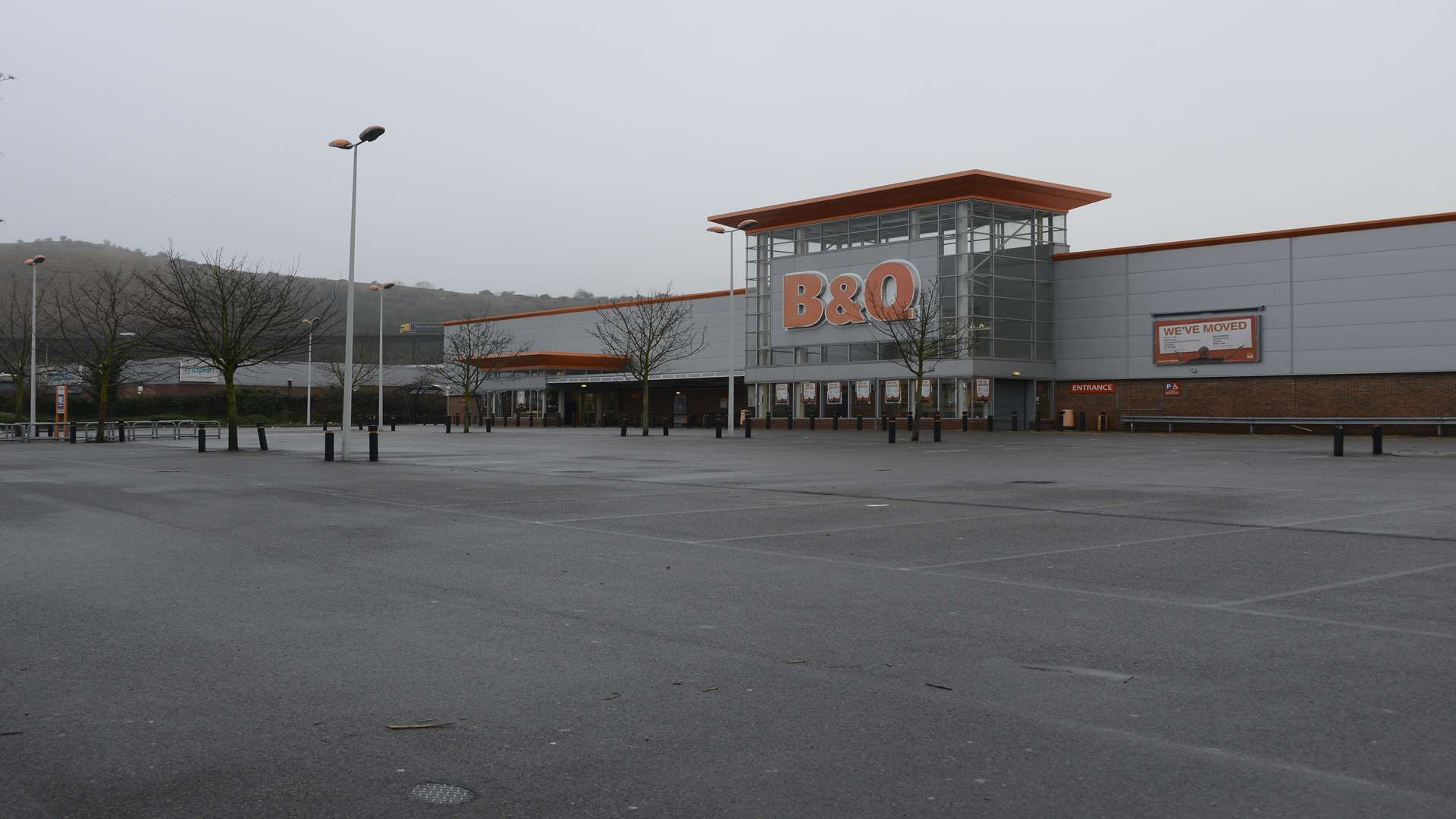The B&Q store remains derelict. Picture: Paul Amos