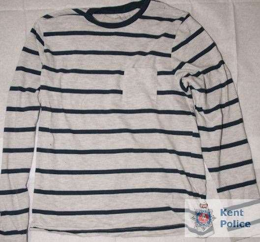 A top owned by Wheeler, that was seized from his home by police. Picture: Kent Police