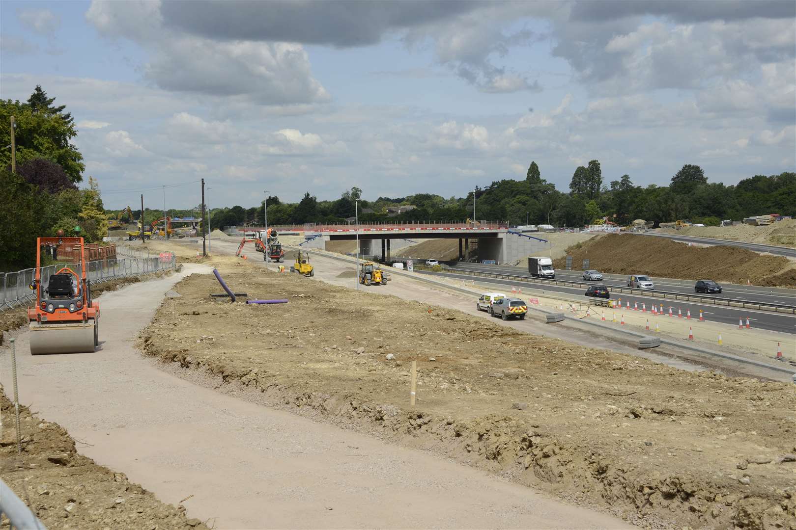 Ashford M20 Motorway Junction 10a improvements. Picture: Paul Amos