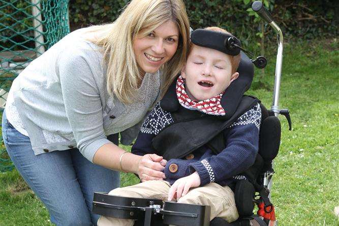 Claire Cooper is trying to raise cash to buy two Eye Gaze machines for her son, George Cooper-Donaghy