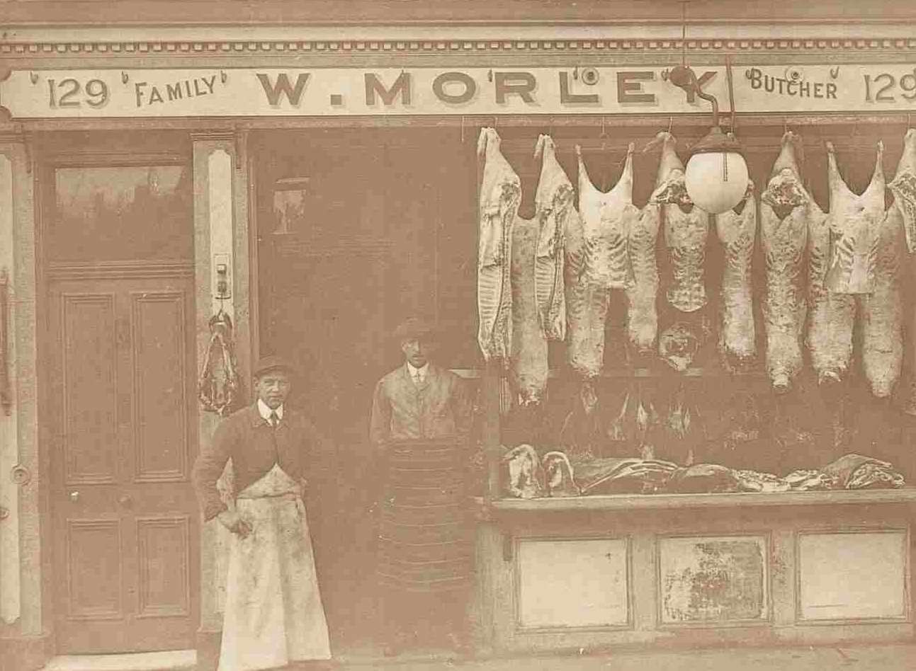 The first butcher to occupy 129 Dover Road was William Morley who opened up on March 16, 1882. Picture: Alan Taylor