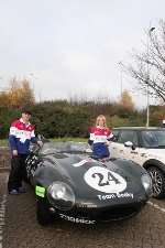 Neilson McConnell and Louise Orpin of Ashford with their D-type Jaguar