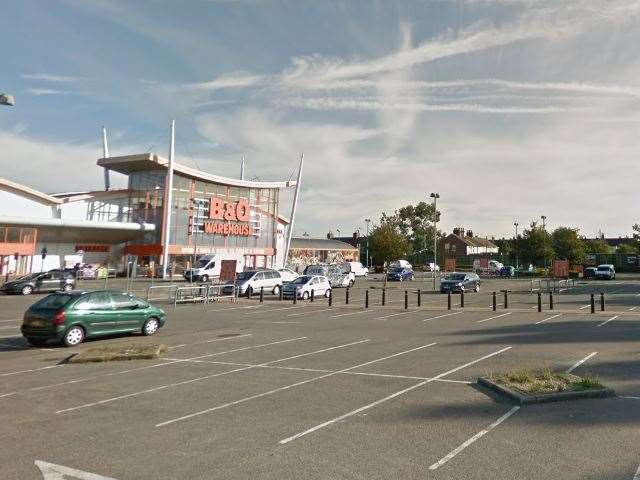 The vehicle was followed into B&Q car park in Ashford. Picture: Google Maps
