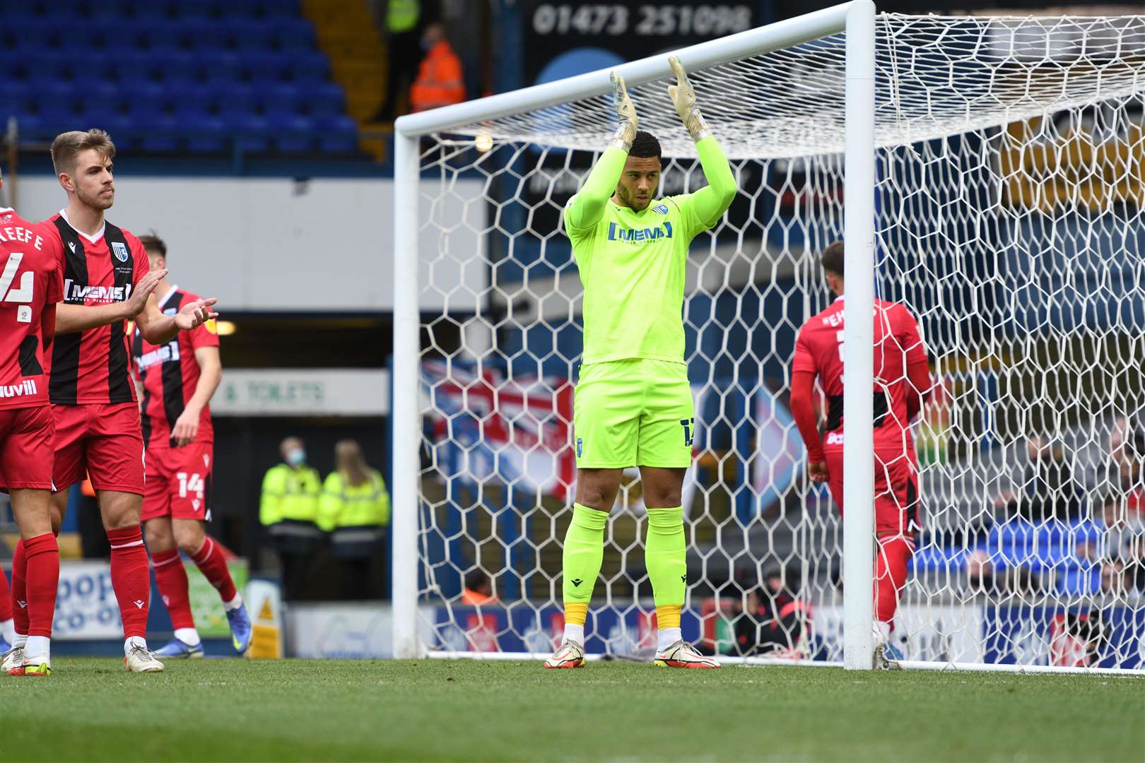 Gillingham goalkeeper Aaron Chapman has started twice under the new boss Neil Harris Picture: Barry Goodwin