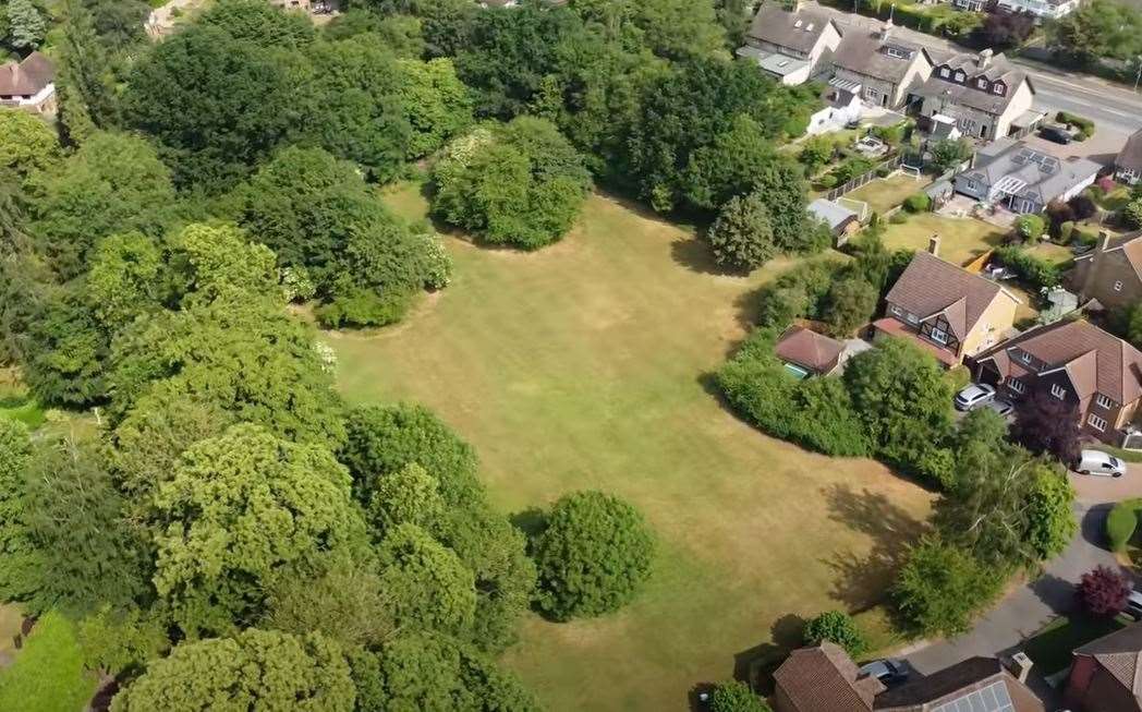 The green space at Russett Close in Aylesford could be redeveloped for 23 homes