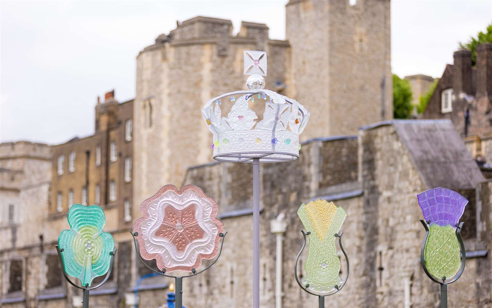 The artwork has been unveiled at the Queen's Garden in the Tower of London. Picture: Historic Royal Palaces
