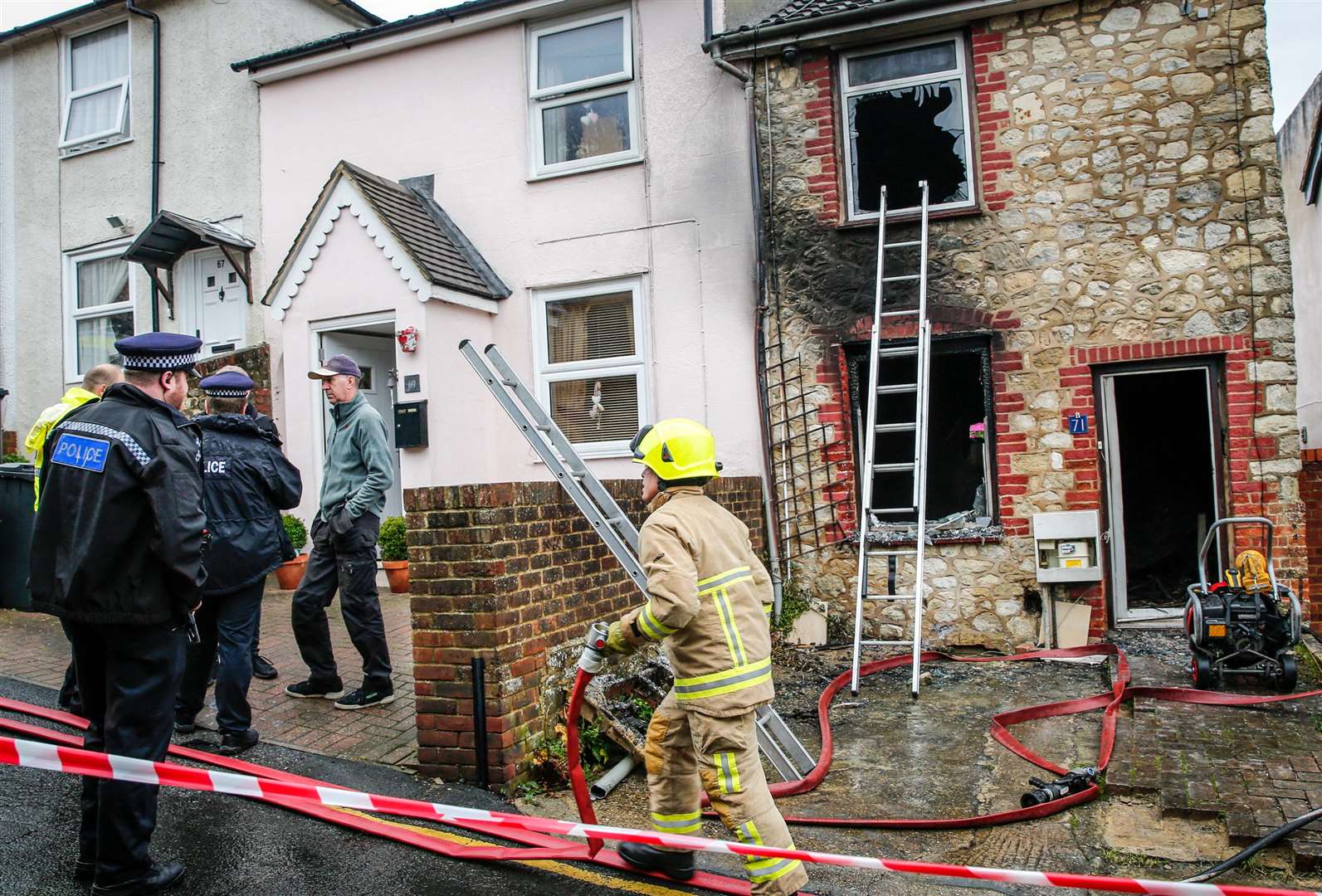 Shelley Morgan has been affected after her neighbour's property went up in flames