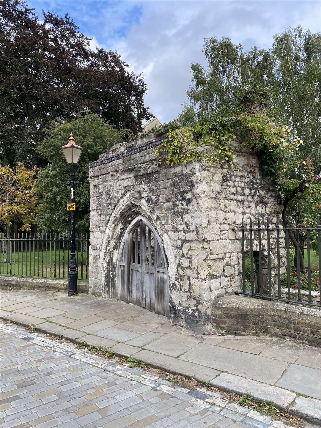 The gate is one of the oldest surviving parts of the cathedral