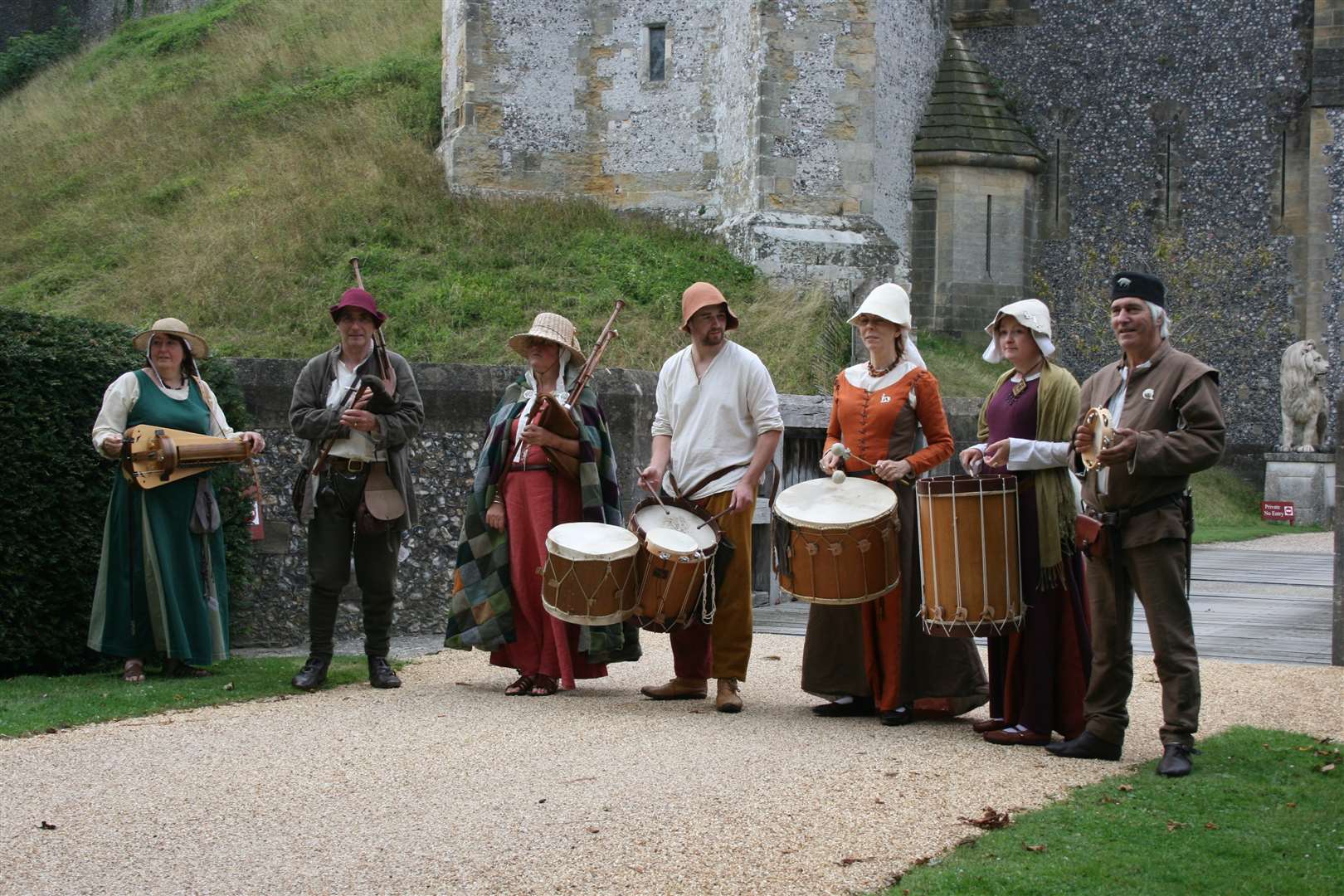 Medieval band Rough Musicke celebrating the Magna Carta arrival in Sandwich