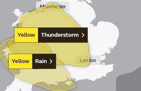 Met Office issues yellow warnings for much of the country