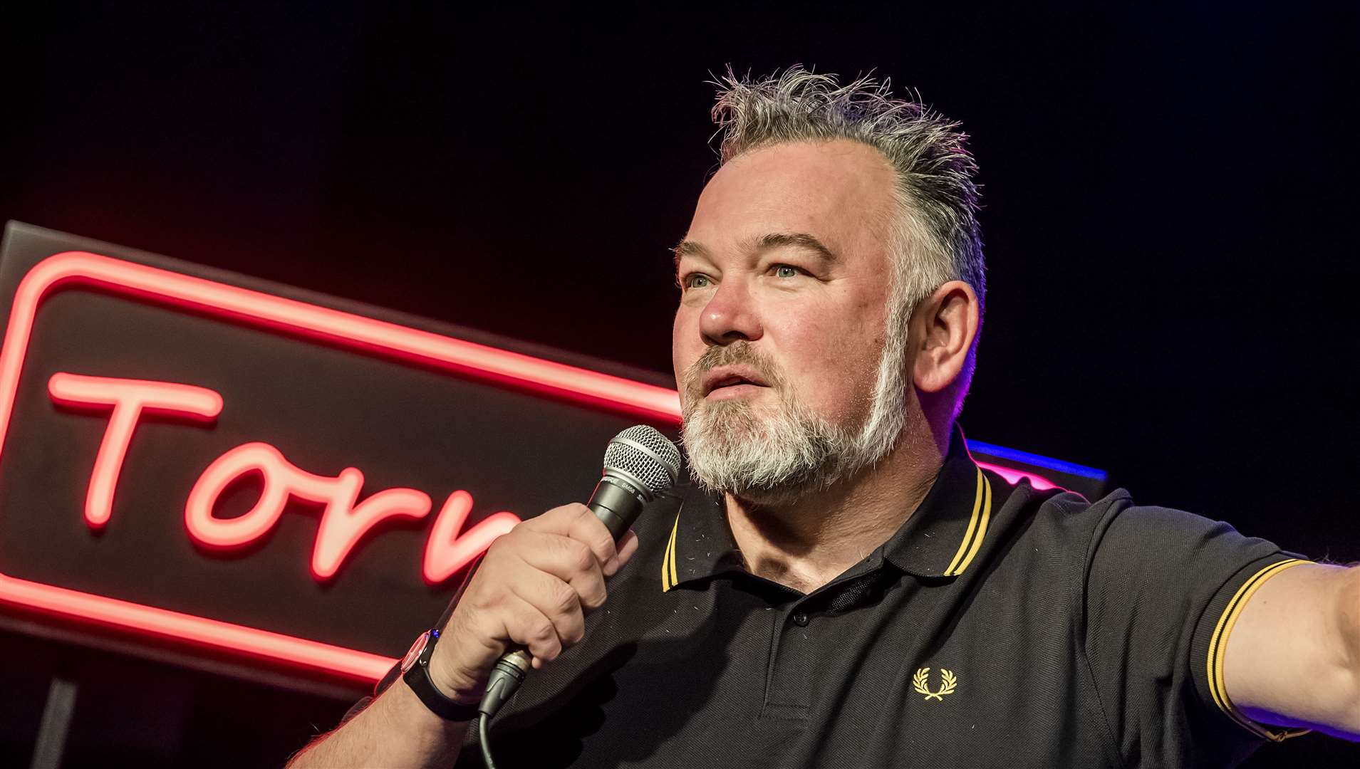 Stewart Lee returned to Kent after a two-year pandemic induced delay Picture: Tristram Kenton