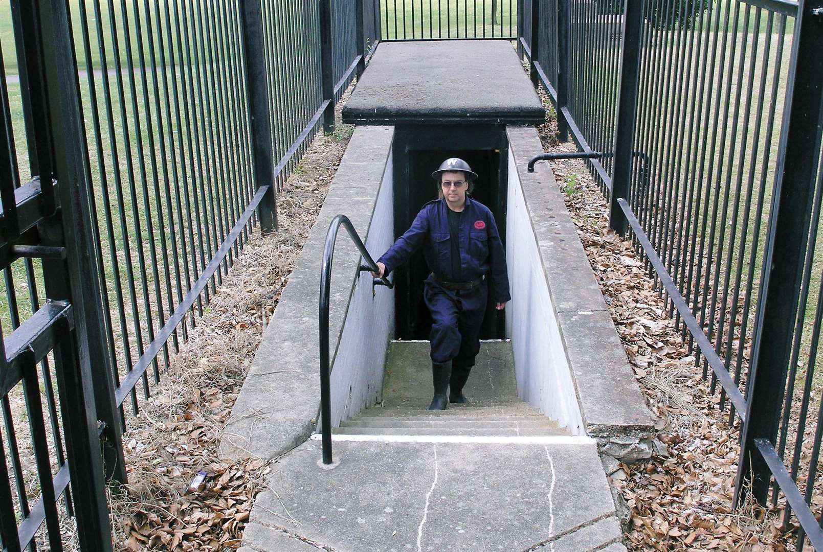 Entrance to the bunker below Woodlands Park. Photo: Victor Smith