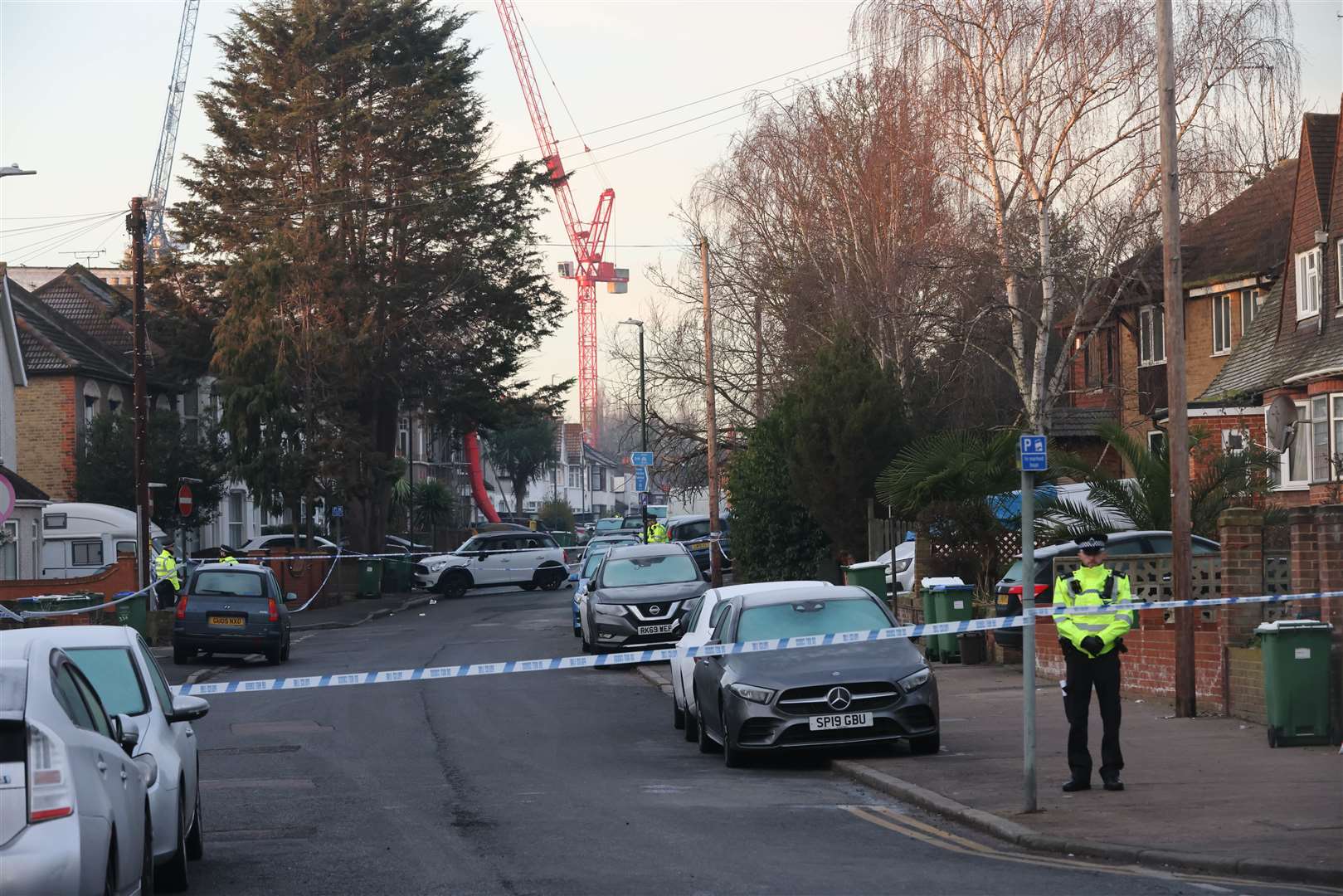 Police were called to Pembroke Road on February 9 to reports of shots being fired. Picture: UKNIP