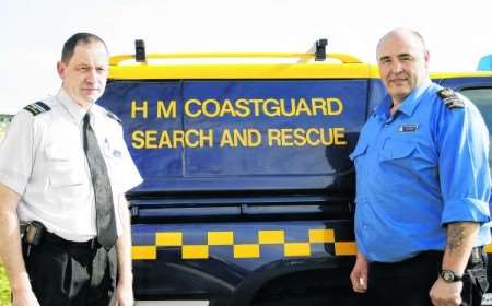 Coastguards Richard Rodgers and John Gore
