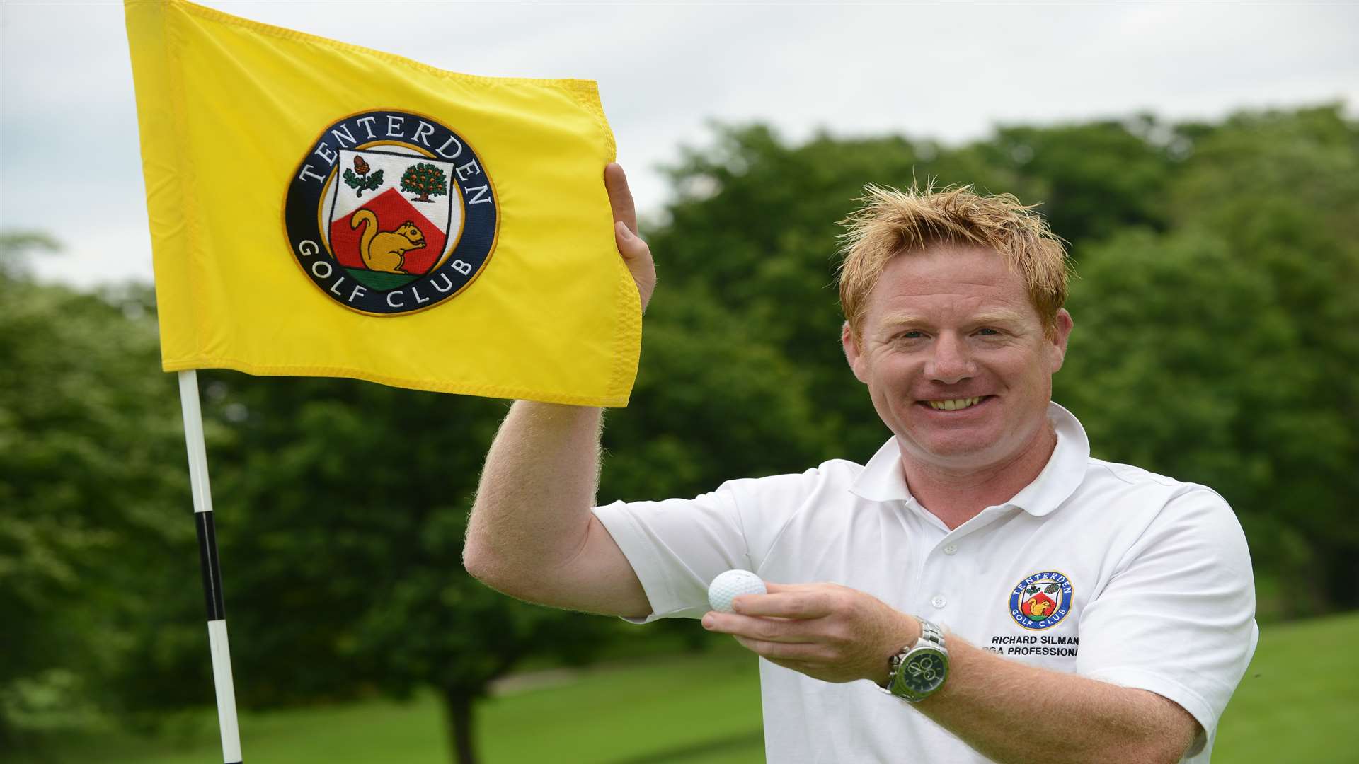 Richard Silman who scored a hole-in-one in his first event after nine months out Picture: Gary Browne