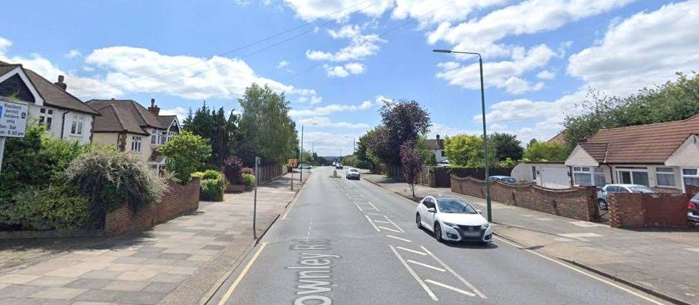 The child was hit by the bus in Townley Road, Bexleyheath Picture: Google Street View