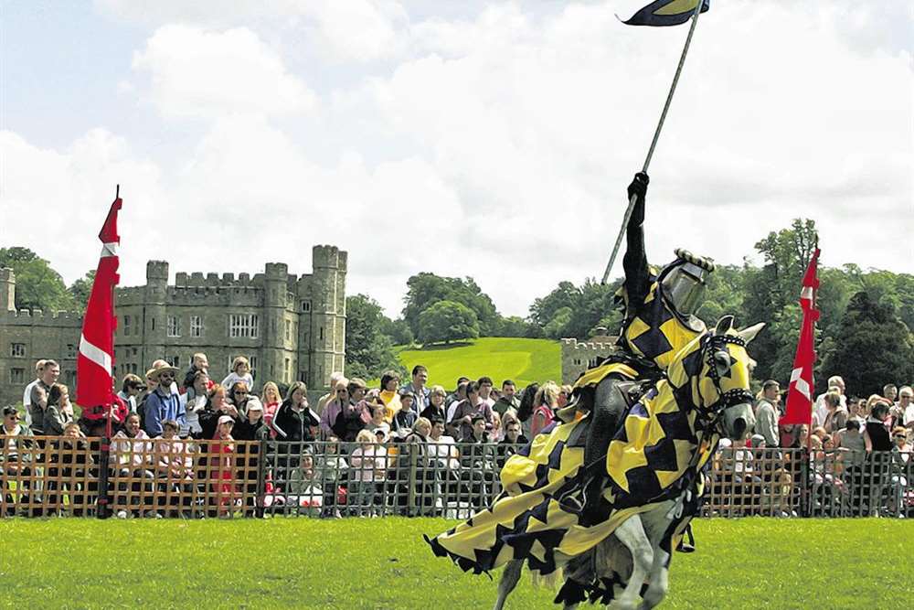 Cheer on the knights at Leeds Castle