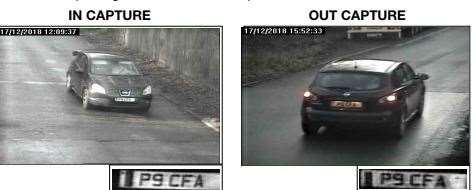 Mr Gent's car shown on CCTV in the parking notice from CP Plus