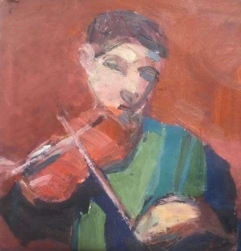 'Dan Playing Violin’ by the renowned painter Arthur Neal