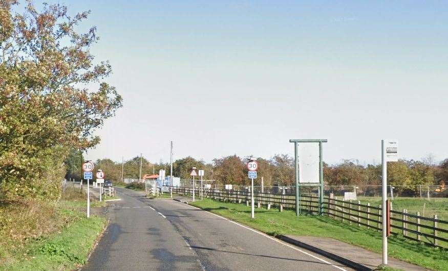 Sheppey Road in der Nähe von Ewad, Sittingbourne.  Bild: Google Maps