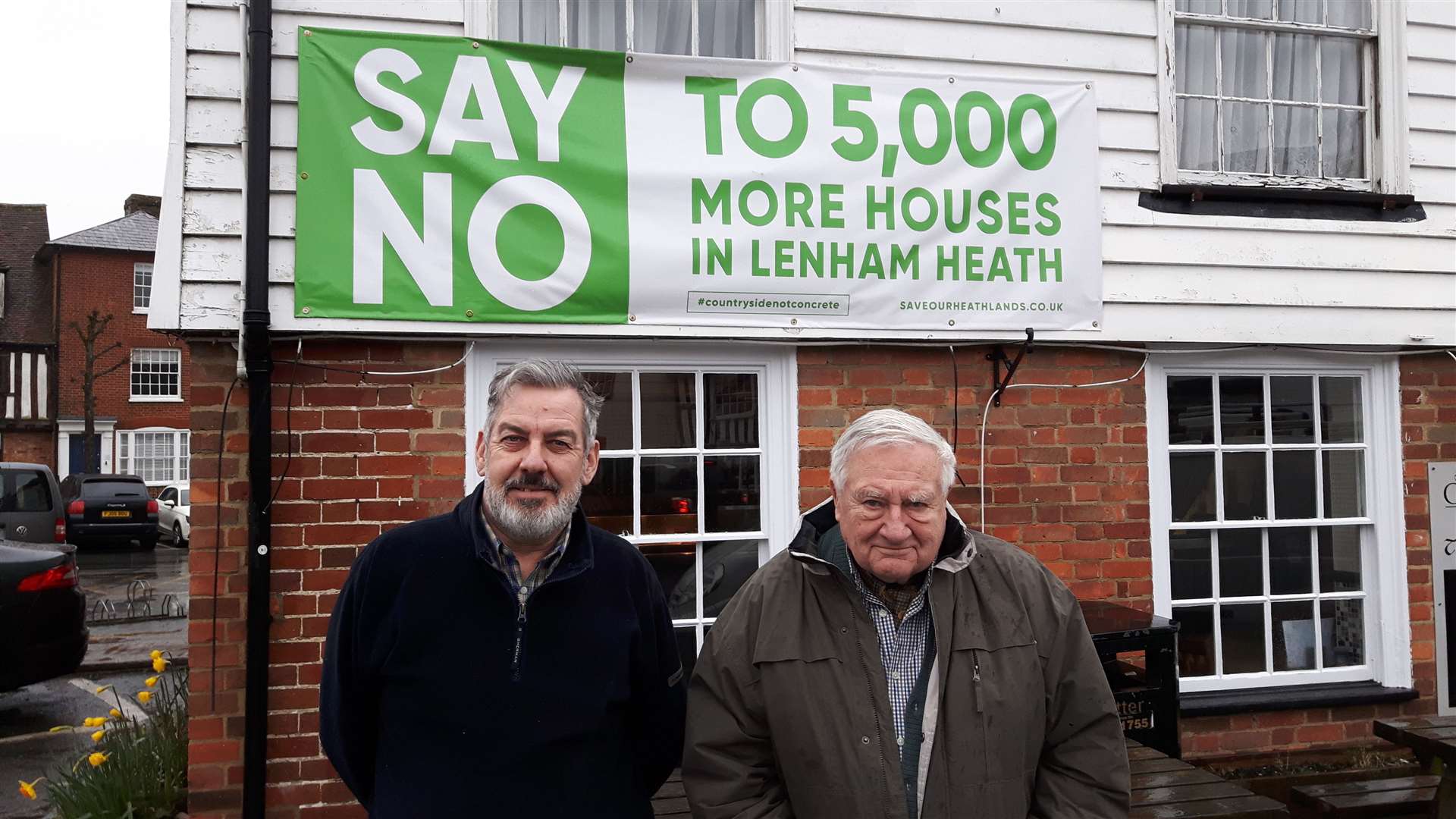 Lenham parish councillors John Britt and Richard Greenwood