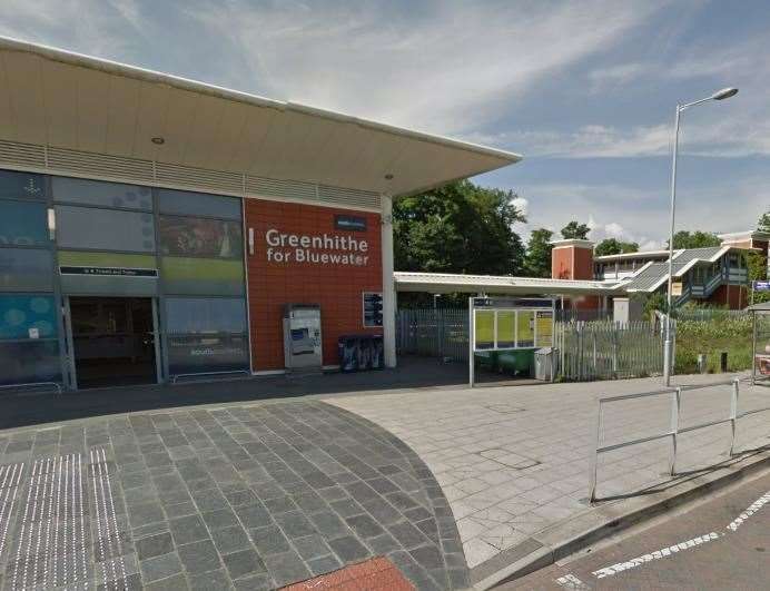 Greenhithe railway station would be one of the main disembarkment stations for the resort. Picture: Google Streetview.