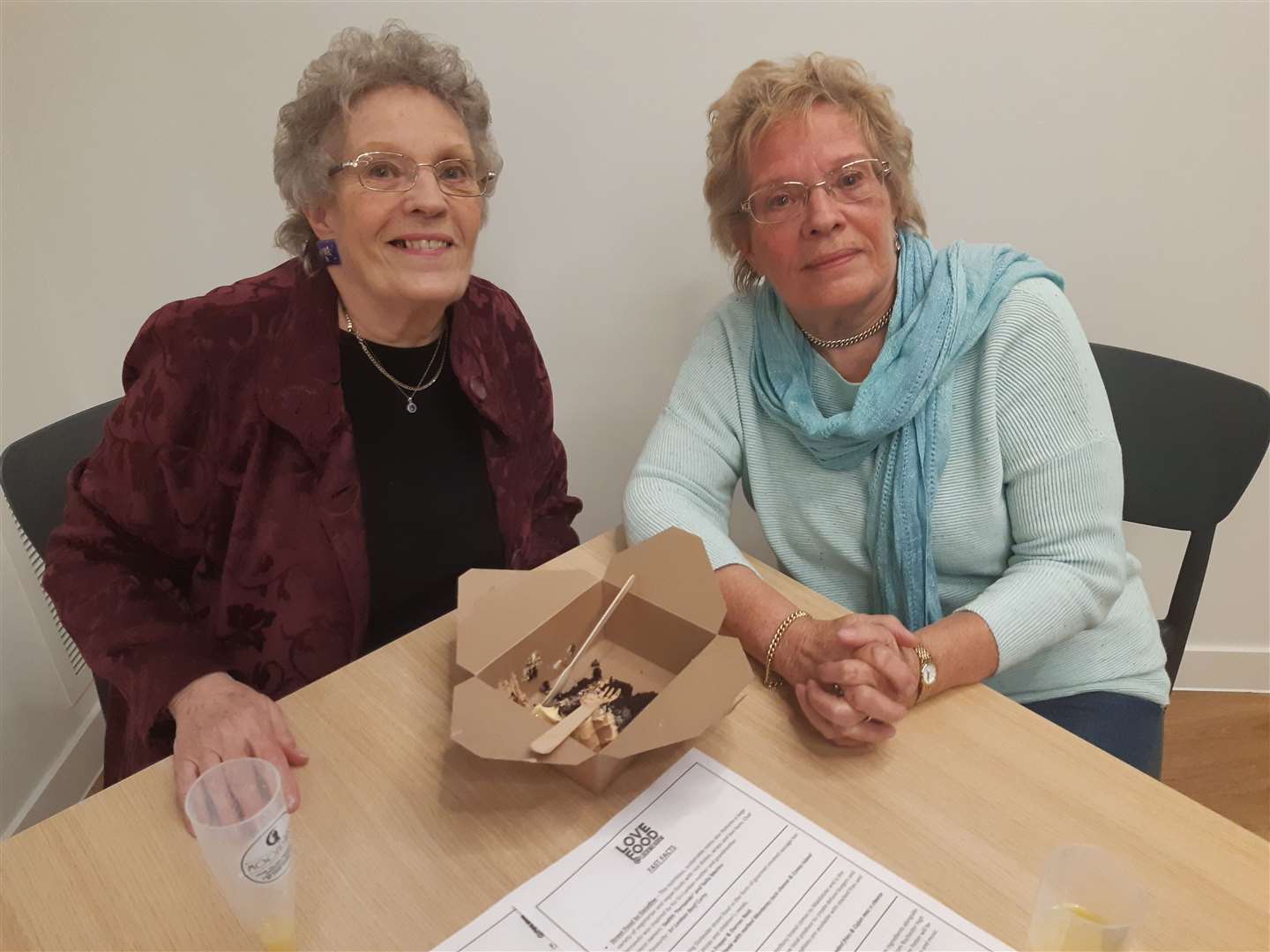 Cllr Margaret Rose (right) With her sister Linda Wylie at the opening