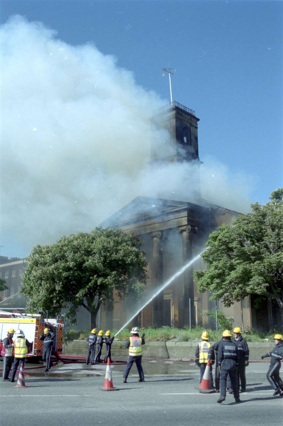 Fire at Sheerness Dockyard Church on May 31, 2001