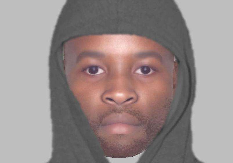 The e-fit issued after a reported aggravated burglary in Woodfield Close. Picture: Kent Police