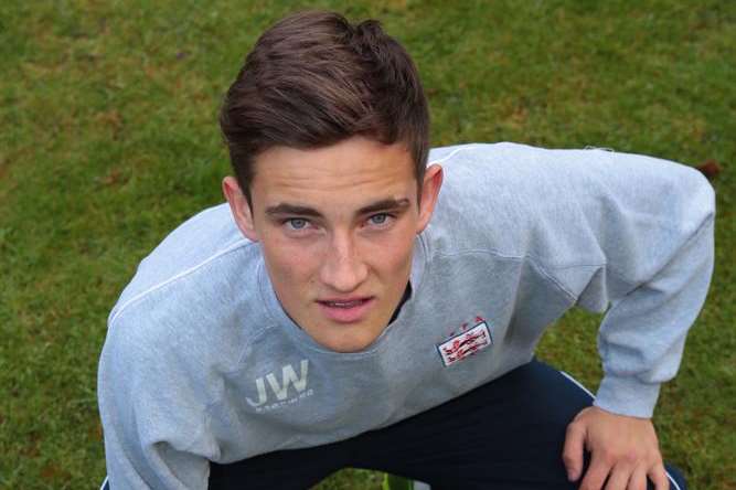 England Schoolboys striker Josh Woolley Picture: Martin Apps
