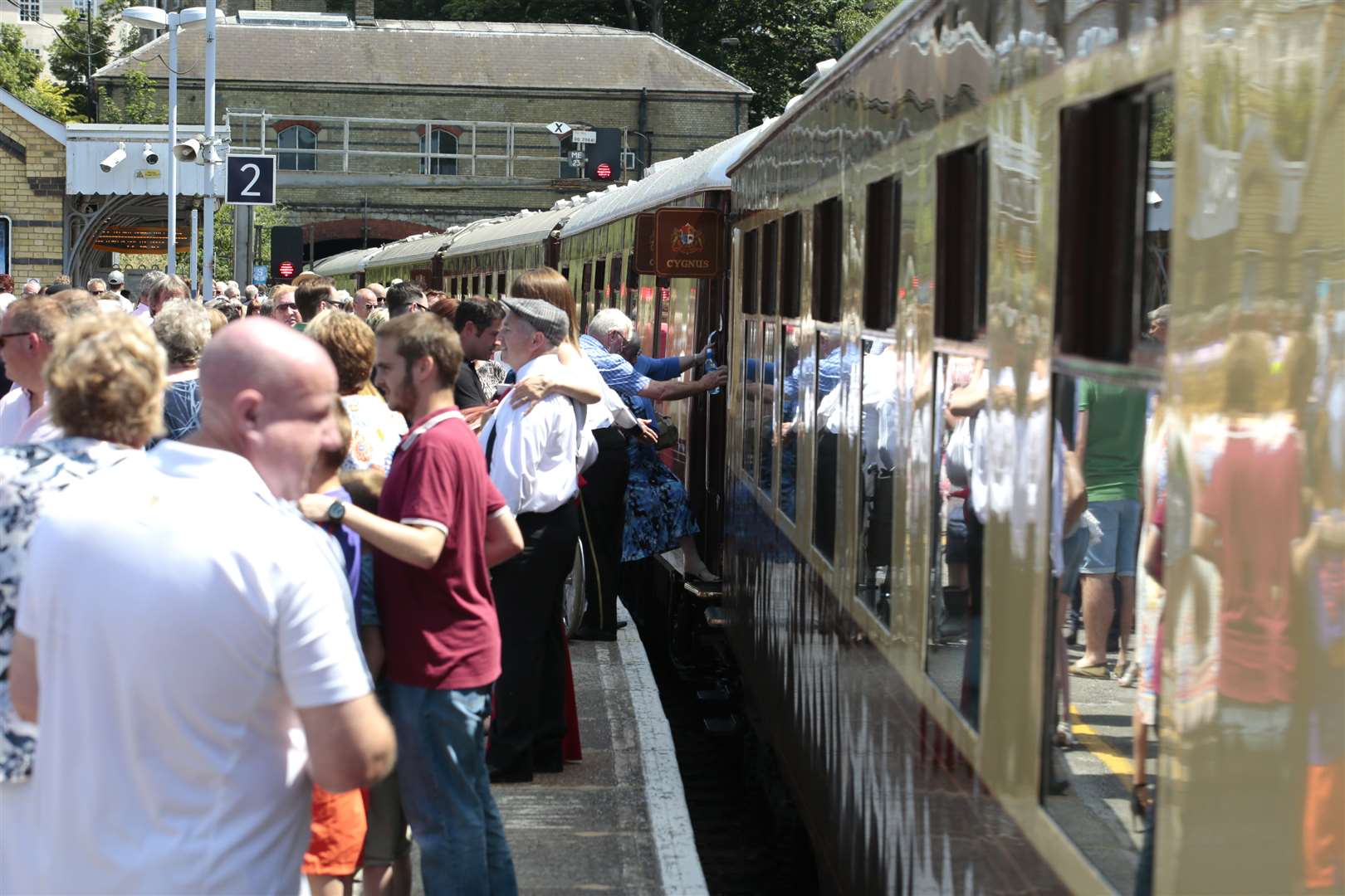 The train at Maidstone East railway station