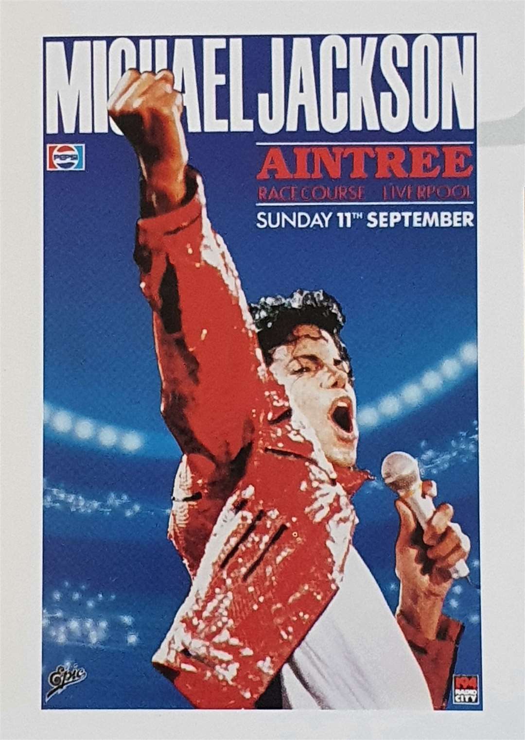 He created this poster for one of Michael Jackson's shows