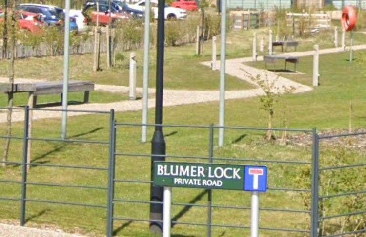 Blumer Lock is named after the pilot