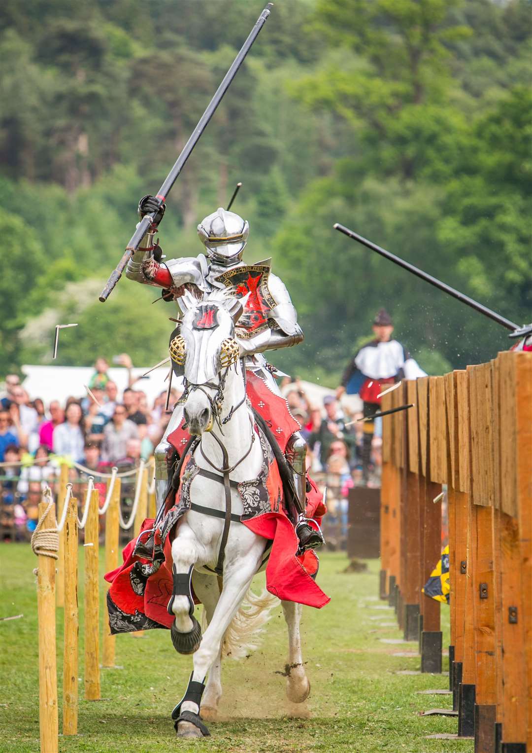 Jousting was practised with a quintain. Pictured: the Grand Medieval Joust at Leeds Castle last year Picture: www.matthewwalkerphotography.com