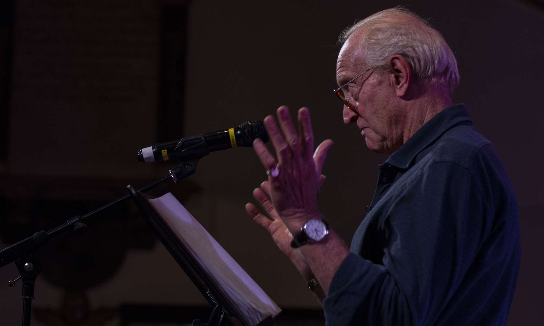Charles Dance reading the poetry of Siegfried Sassoon at a previous Music@Malling Picture: Malling Photographic Society